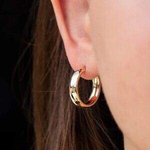 BOLD GOLD HOOPS - 14K YELLOW GOLD